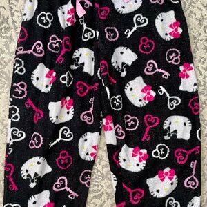 Hello Kitty Black and Pink sparkle Pajama bottom 2X